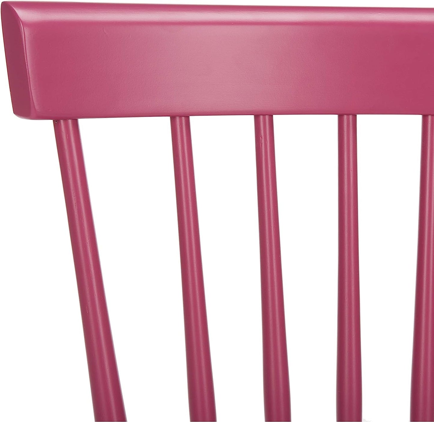 American Homes Collection Raspberry Pink Spindle Side Chair, Set of 2