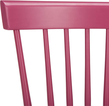 American Homes Collection Raspberry Pink Spindle Side Chair, Set of 2
