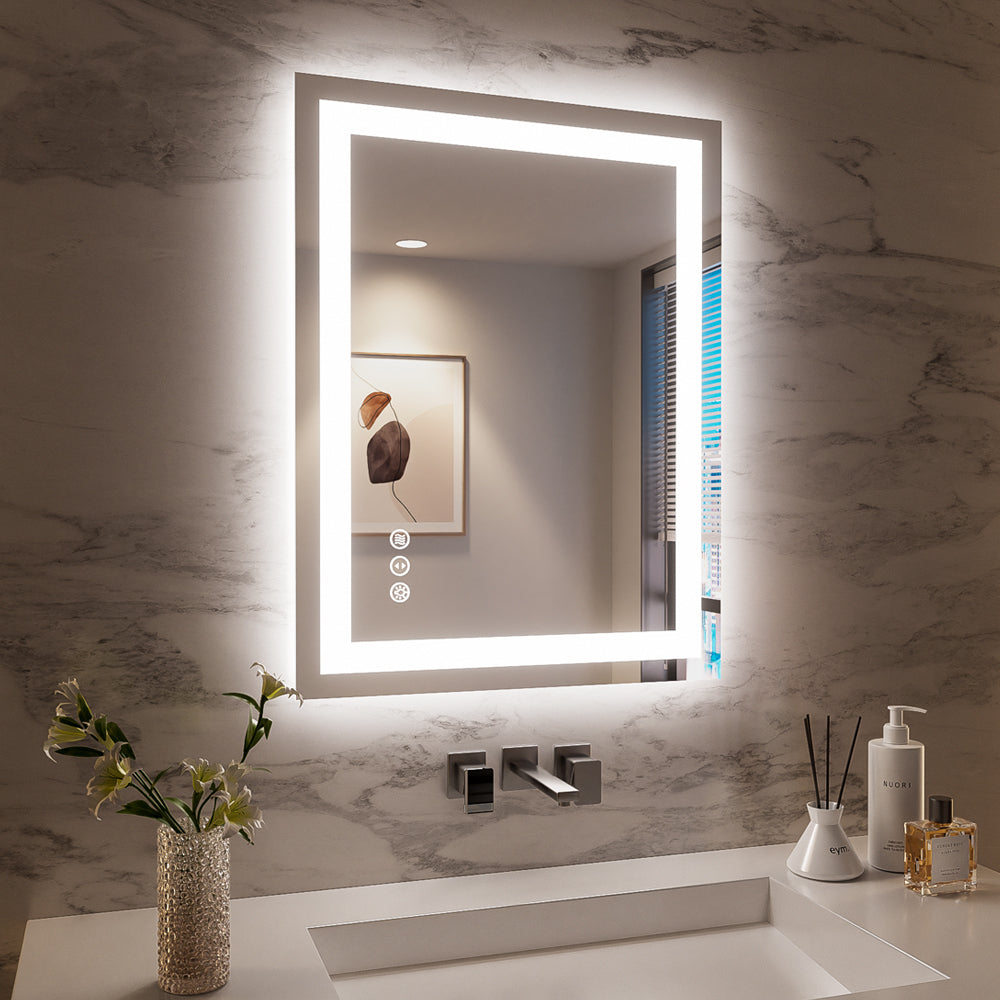 28x36 Inch Frameless LED Bathroom Mirror,Smart Mirror
