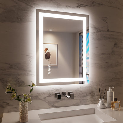 28x36 Inch Frameless LED Bathroom Mirror,Smart Mirror