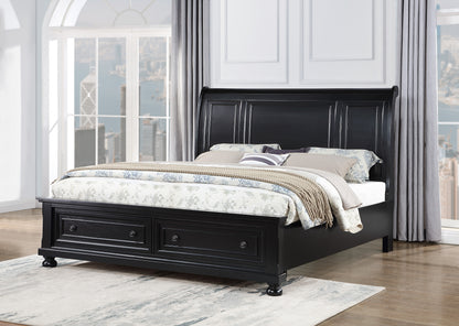 Meade G8925A-QB Queen Bed , Black