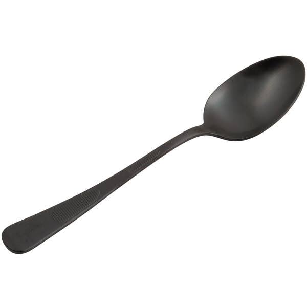 Mercer - Plating Spoon, Solid Bowl, Black, 7.875"