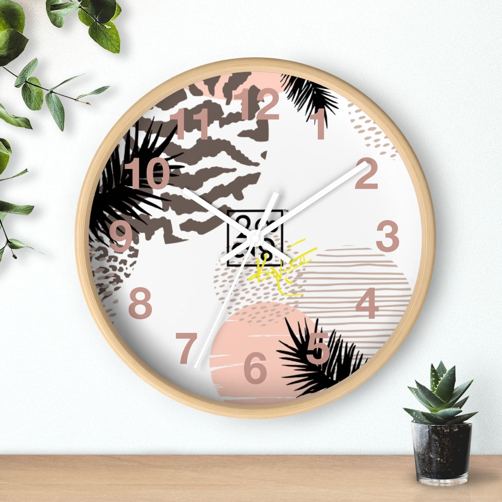 2882Time™ Retro Geometric Wall Clock Collection with Assorted Retro Pattern Designs