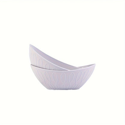 Set of 2 Unbreakable Yuanbao Bowls for Oatmeal  Pasta