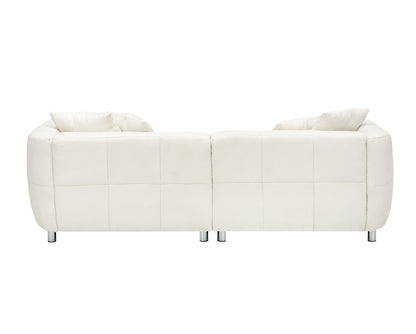 89 inch Sofa for Living Room, Fashion  Sofa with Metal Legs, 3 Seater