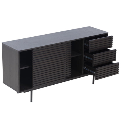 COMBO Mid Century Sideboard Buffet Table and TV Stand with Storage for Living Room