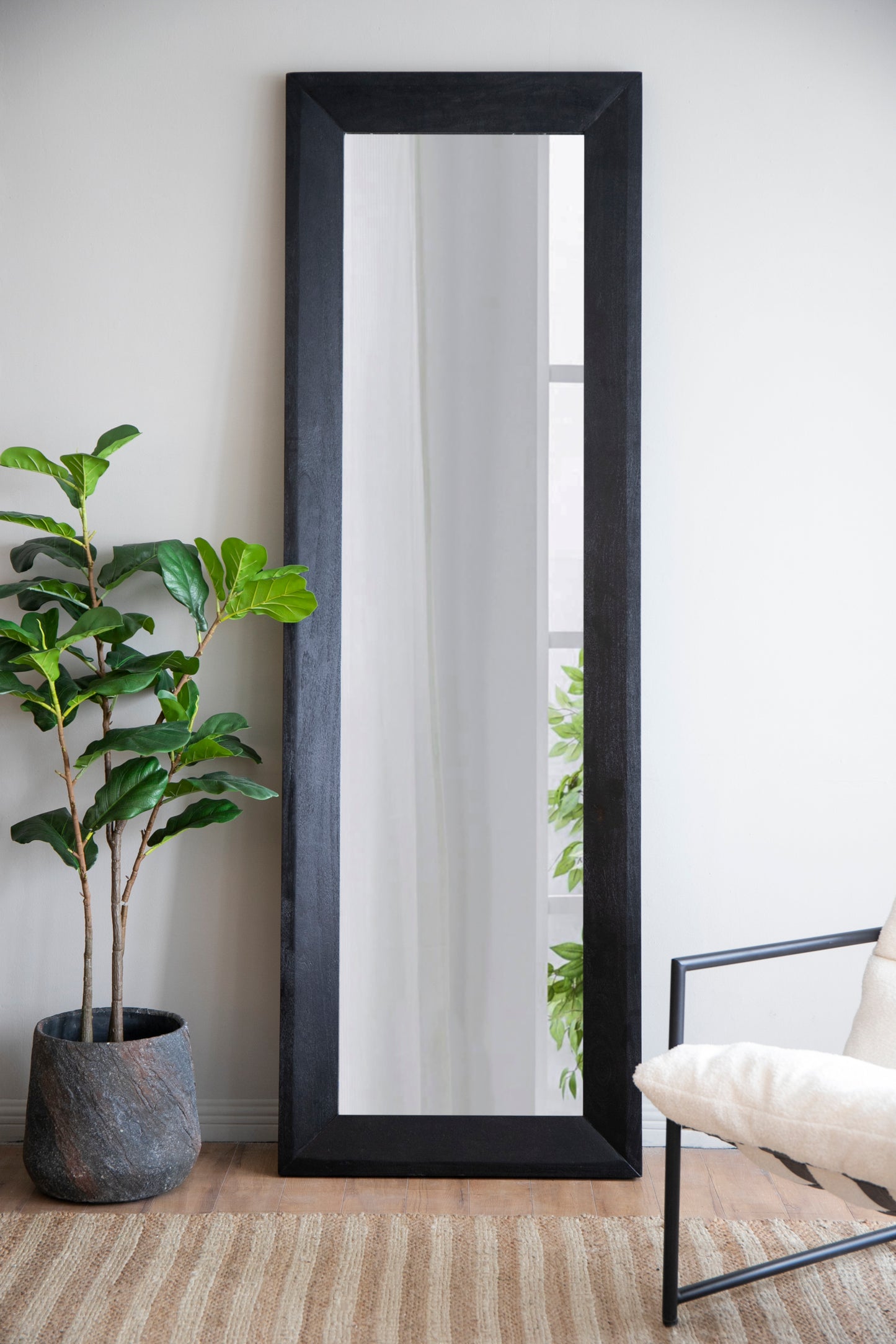 29.5x4.7x90.6' Full Length Mirror,Black Floor Mirror