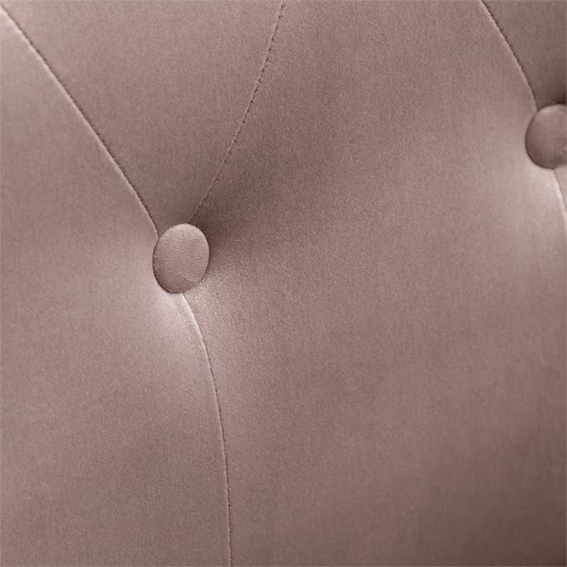 Contemporary Velvet Accent Chair in Chocolate