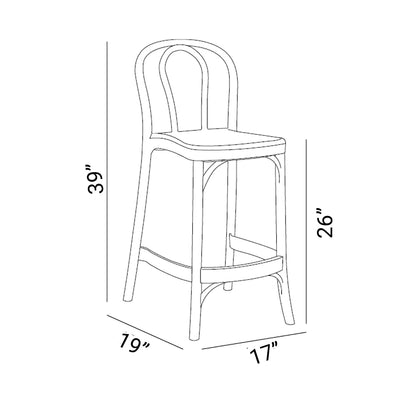 Set of 4 Patio Stool 26" Height - SOHO