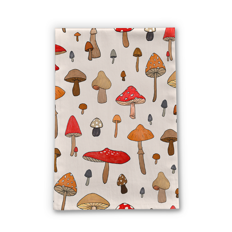 Mushroom Tea Towel