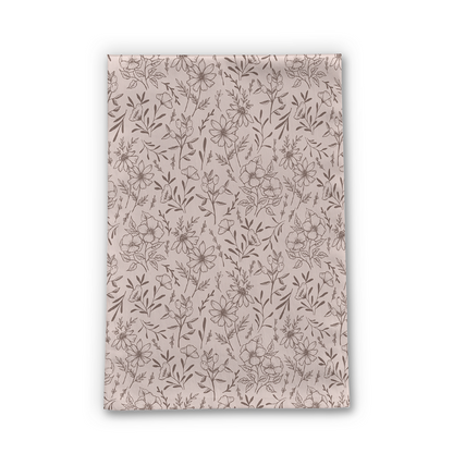 Pink Flower Tea Towel