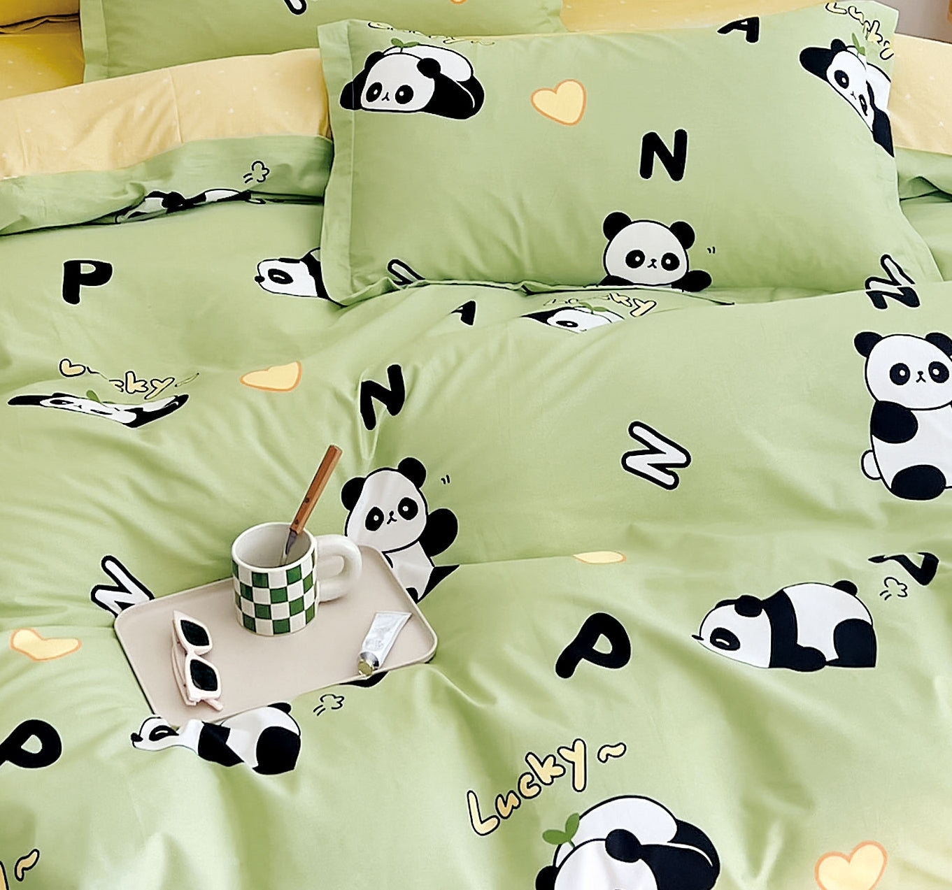 Max Panda Prints 100% Cotton Comforter Set