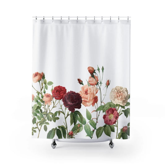 Rose Garden Shower Curtains Home Decor Floral Bathroom Textile Collection and Accents