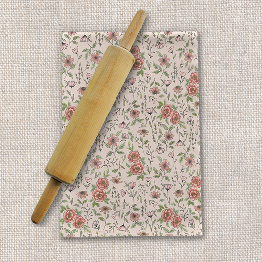 Spring Floral Tea Towel