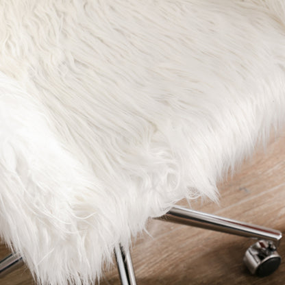 Modern Faux fur home office chair fluffy chair makeup vanity Chair