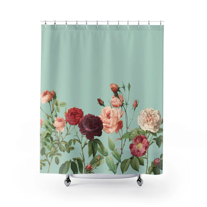 Rose Garden Shower Curtains Home Decor Floral Bathroom Textile Collection and Accents