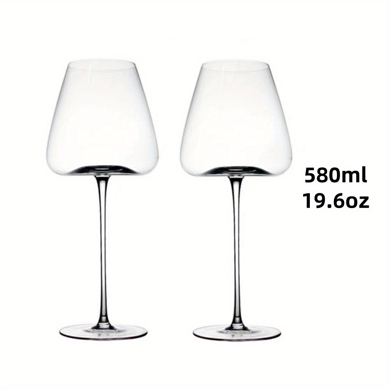 Elegant LeadFree Crystal Wine Glass Set  Versatile Sizes