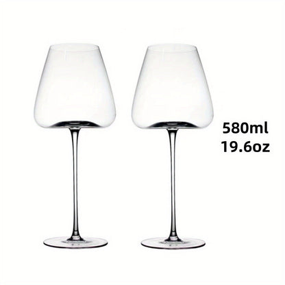 Elegant LeadFree Crystal Wine Glass Set  Versatile Sizes