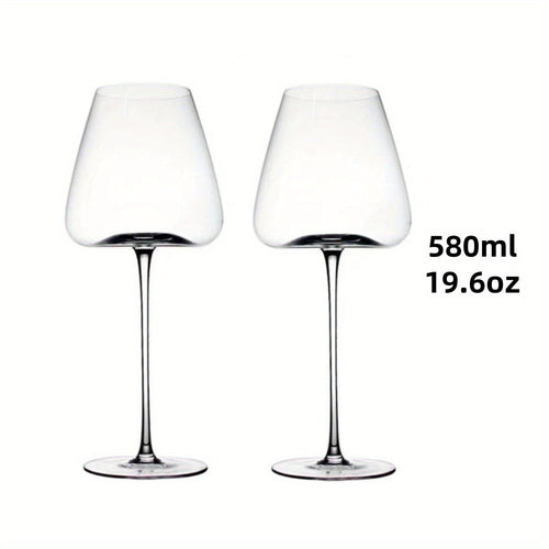 Elegant LeadFree Crystal Wine Glass Set  Versatile Sizes