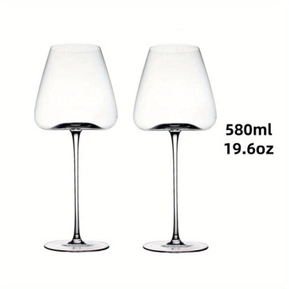 Elegant LeadFree Crystal Wine Glass Set  Versatile Sizes