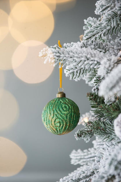 Glass Christmas Ball Ornaments, Decorative Hanging Balls for Tree & Holiday Parties