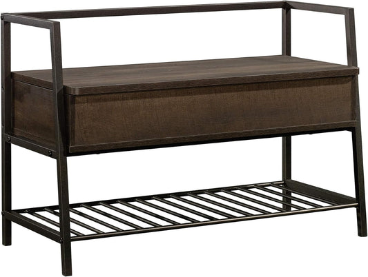 Sauder North Avenue Storage Bench, Smoked Oak Finish