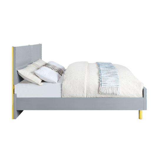 Gaines Gray High Gloss Finish EK Bed