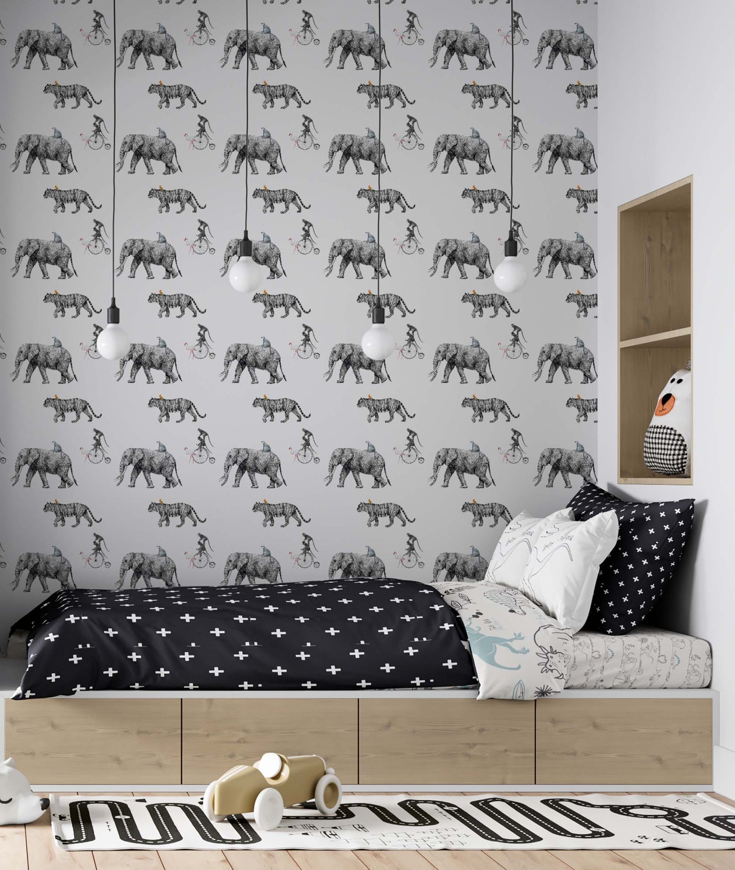 Tropical Animals sketch Wallpaper