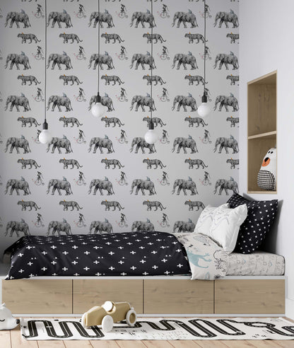 Tropical Animals sketch Wallpaper