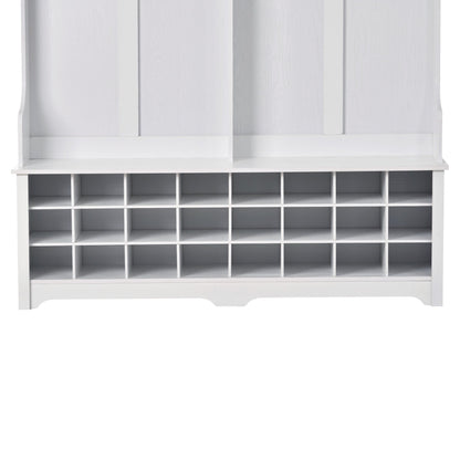 ON-TREND Modern Style Multiple Functions Hallway Coat Rack with Metal