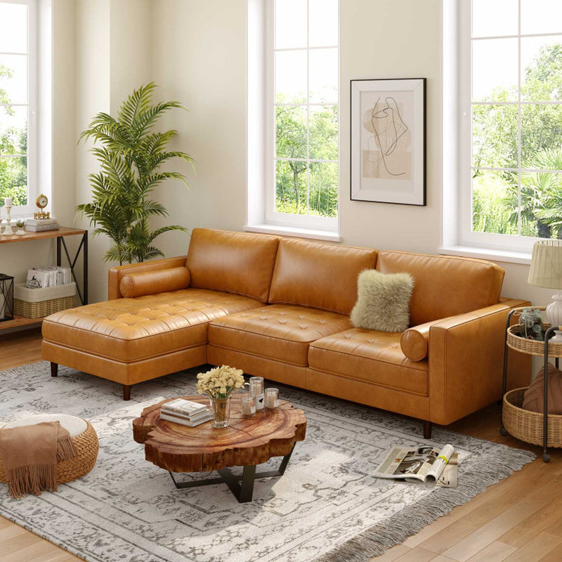 3-Seat L-Shaped Sectional Sofa Couch for Living Room