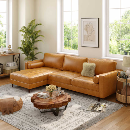 3-Seat L-Shaped Sectional Sofa Couch for Living Room