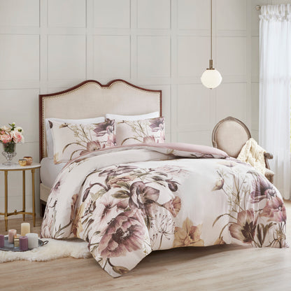 Full/Queen 3 Piece Cotton Printed Duvet Cover Set