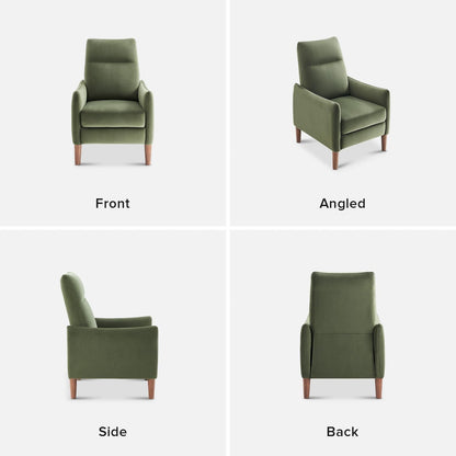 Arthur Recliner Chair with 3 Positions, Accent Chair, Mid Century