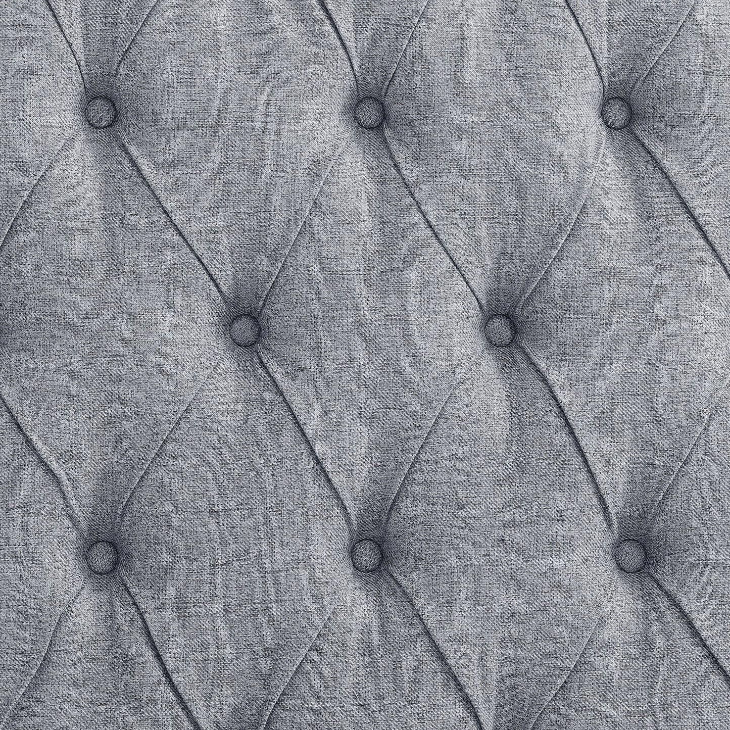 Upholstered Tufted Daybed Sofa Bed with Trundle and Convertible Design