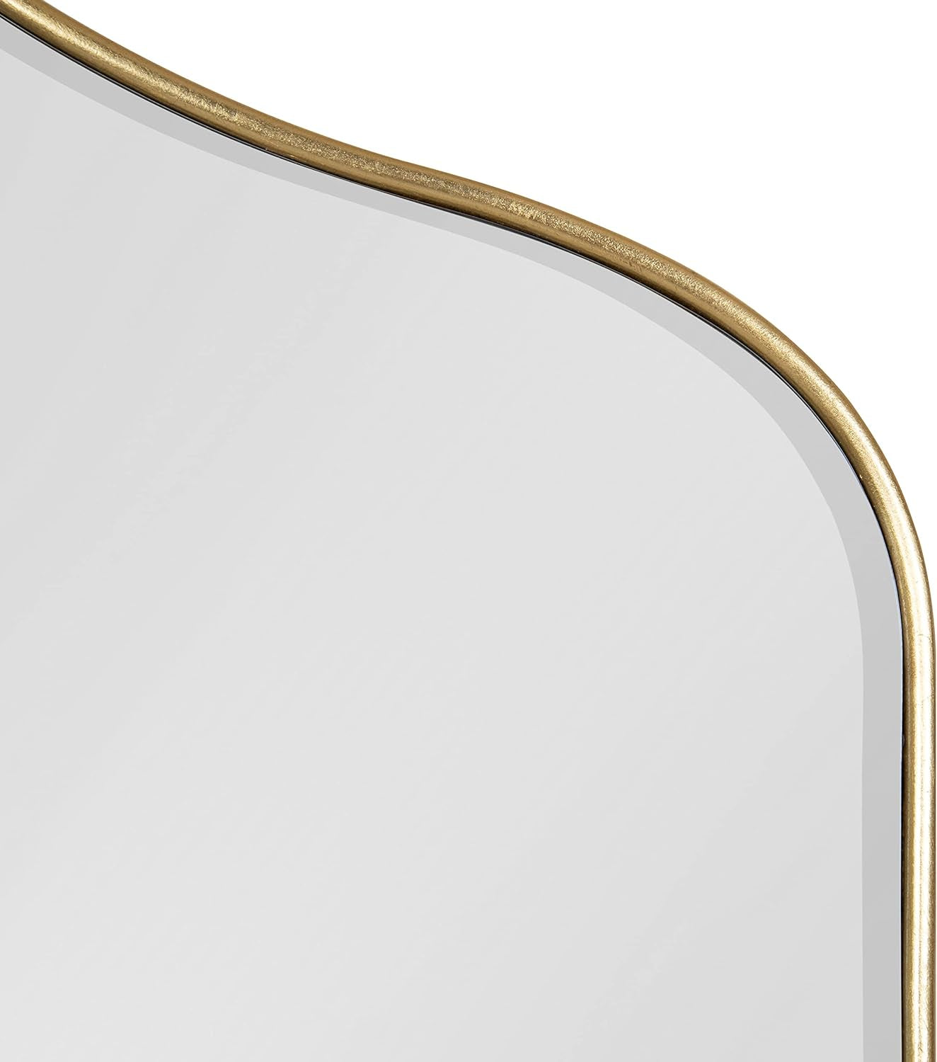 Contemporary Tyla Wall Mirror, 20 X 32, Gold Finish, Decorative