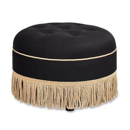 Yolanda 24" Round Upholstered Accent Ottoman