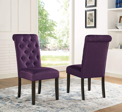 Leviton Purple Tufted Chairs
