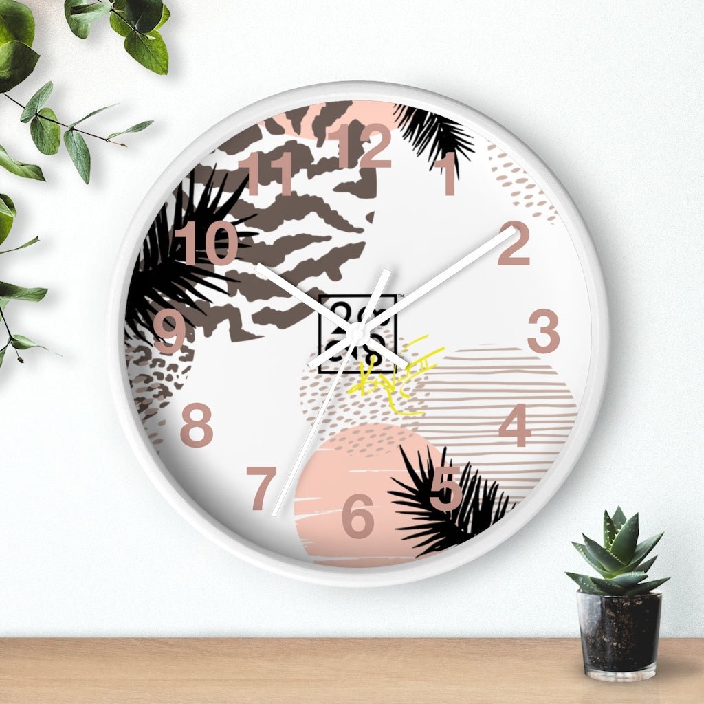 2882Time™ Retro Geometric Wall Clock Collection with Assorted Retro Pattern Designs