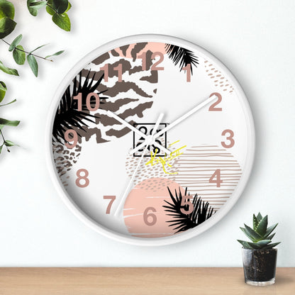 2882Time™ Retro Geometric Wall Clock Collection with Assorted Retro Pattern Designs