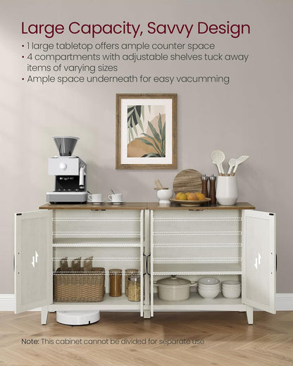 Storage Cabinet, Buffet Cabinet, Sideboard, Credenza Multi-Function Storage Unit