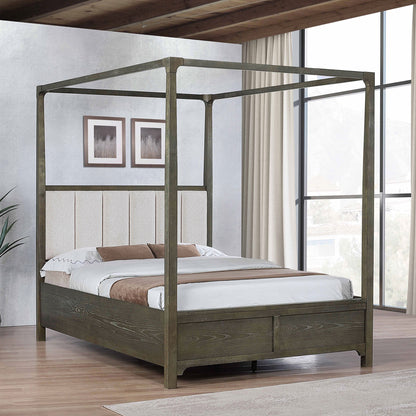 Sundance Dark Cocoa Queen Canopy Bed