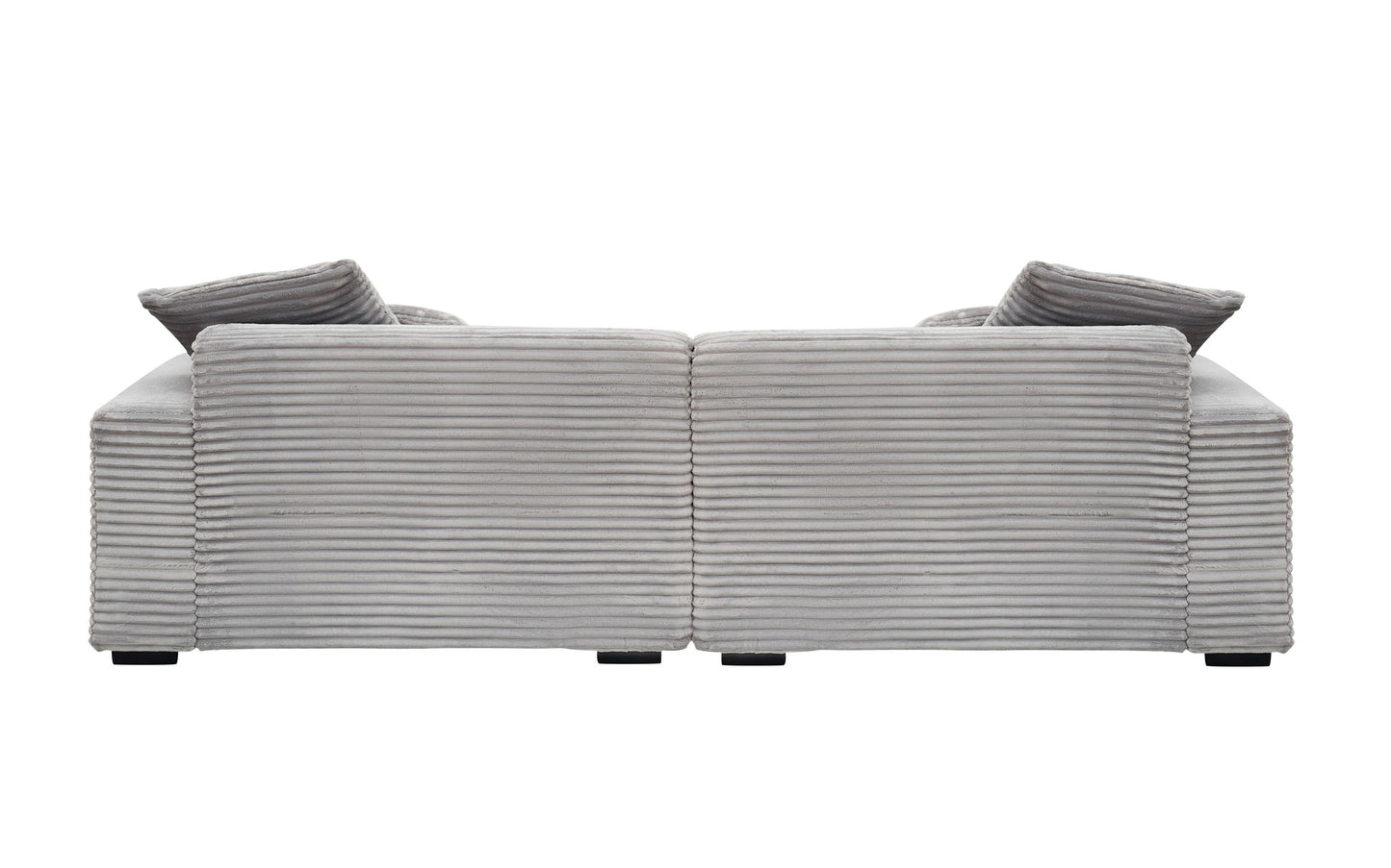 104.72-inch 4-seat large sofa with 4 throw pillows, living room sofa