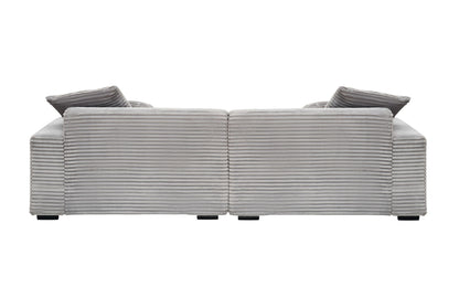 104.72-inch 4-seat large sofa with 4 throw pillows, living room sofa