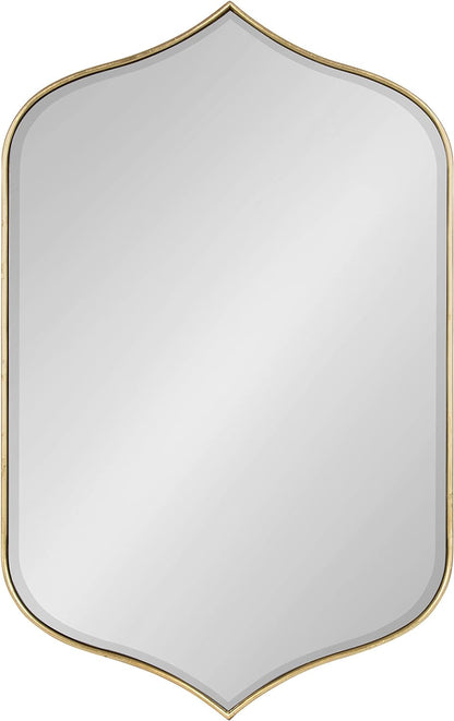 Contemporary Tyla Wall Mirror, 20 X 32, Gold Finish, Decorative
