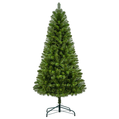 7FT Unlit Artificial Christmas Tree with 775 Tips, Full PVC Branches,