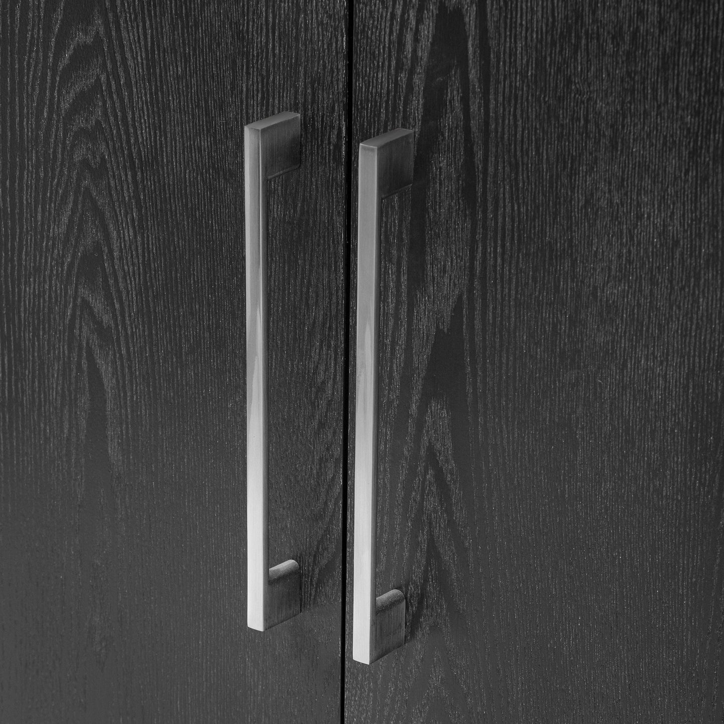 Storage Cabinet Sideboard Wooden Cabinet with 4 Metal handles ,4