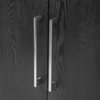 Storage Cabinet Sideboard Wooden Cabinet with 4 Metal handles ,4