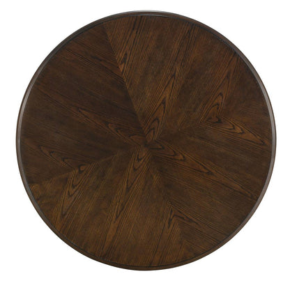 Round Coffee Table with Shelf, Brown*
