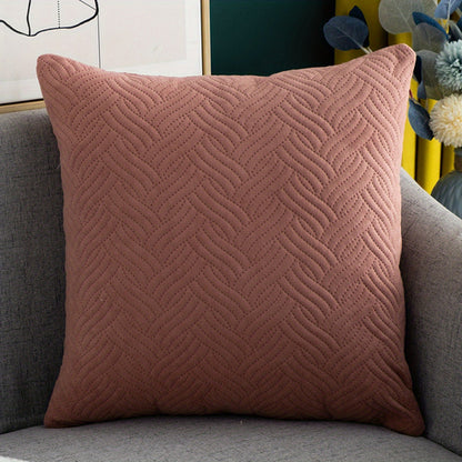 Velvet Square Cushion Cover  Soft Luxurious Plush Decor